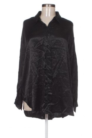 Γυναικείο πουκάμισο Bershka, Μέγεθος L, Χρώμα Μαύρο, Τιμή 9,28 €