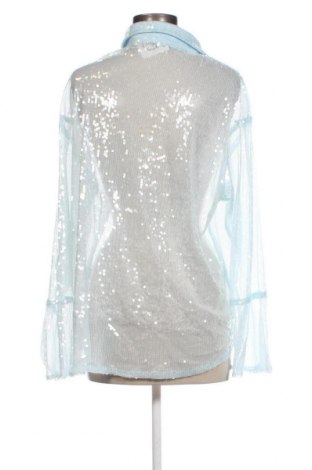 Γυναικείο πουκάμισο Boohoo, Μέγεθος L, Χρώμα Μπλέ, Τιμή 12,37 €