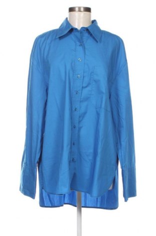 Γυναικείο πουκάμισο Gina Tricot, Μέγεθος L, Χρώμα Μπλέ, Τιμή 14,23 €