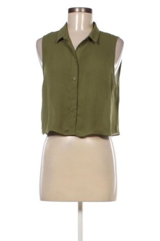 Γυναικείο πουκάμισο Gina Tricot, Μέγεθος M, Χρώμα Πράσινο, Τιμή 5,83 €