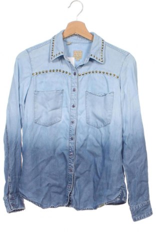 Γυναικείο πουκάμισο Guess, Μέγεθος XS, Χρώμα Μπλέ, Τιμή 25,34 €