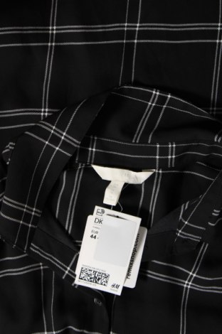 Дамска риза H&M, Размер XL, Цвят Черен, Цена 22,40 лв.