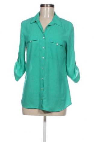 Дамска риза H&M, Размер M, Цвят Зелен, Цена 15,25 лв.