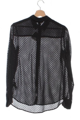 Γυναικείο πουκάμισο H&M, Μέγεθος XS, Χρώμα Μαύρο, Τιμή 6,00 €