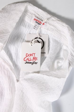 Γυναικείο πουκάμισο Jennyfer, Μέγεθος L, Χρώμα Λευκό, Τιμή 6,80 €