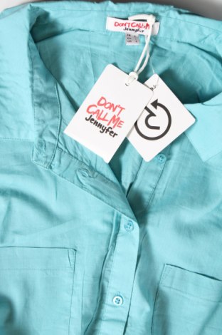 Γυναικείο πουκάμισο Jennyfer, Μέγεθος L, Χρώμα Μπλέ, Τιμή 20,62 €