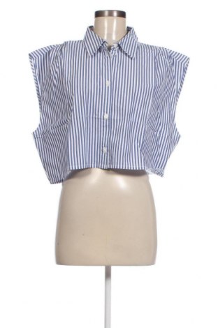 Γυναικείο πουκάμισο Monki, Μέγεθος XL, Χρώμα Μπλέ, Τιμή 17,32 €
