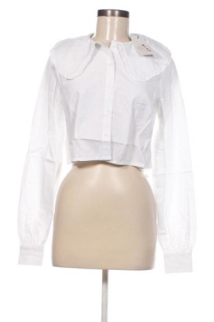 Γυναικείο πουκάμισο Naf Naf, Μέγεθος M, Χρώμα Λευκό, Τιμή 17,86 €