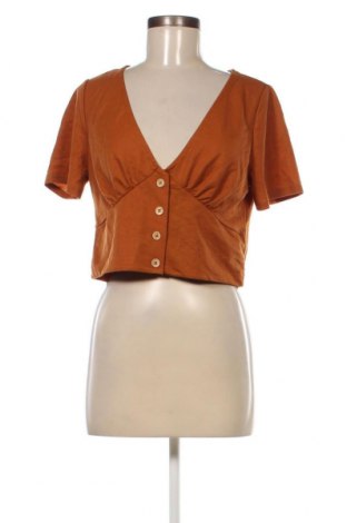 Γυναικείο πουκάμισο ONLY, Μέγεθος XL, Χρώμα Καφέ, Τιμή 13,68 €