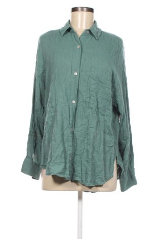 Дамска риза Pull&Bear, Размер S, Цвят Зелен, Цена 14,49 лв.