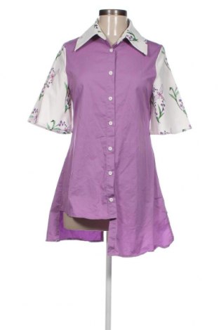 Γυναικείο πουκάμισο SHEIN, Μέγεθος S, Χρώμα Βιολετί, Τιμή 6,11 €