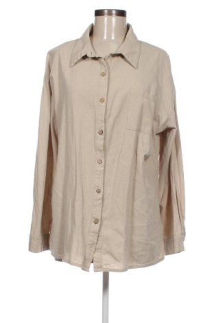 Γυναικείο πουκάμισο SHEIN, Μέγεθος L, Χρώμα  Μπέζ, Τιμή 6,00 €