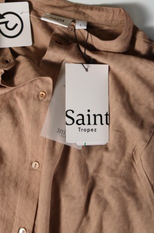 Дамска риза Saint Tropez, Размер L, Цвят Кафяв, Цена 38,50 лв.