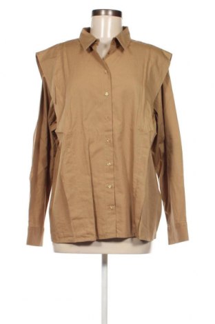 Γυναικείο πουκάμισο Selected Femme, Μέγεθος XL, Χρώμα  Μπέζ, Τιμή 40,64 €