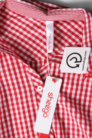 Γυναικείο πουκάμισο Sheego, Μέγεθος XL, Χρώμα Κόκκινο, Τιμή 39,69 €