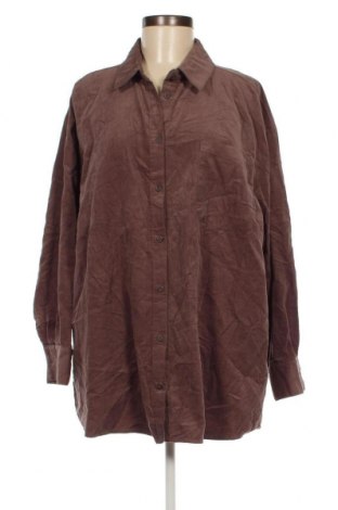 Γυναικείο πουκάμισο Takko Fashion, Μέγεθος XL, Χρώμα Καφέ, Τιμή 12,37 €