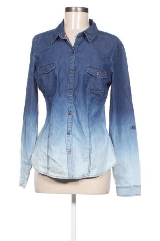 Γυναικείο πουκάμισο Tally Weijl, Μέγεθος L, Χρώμα Μπλέ, Τιμή 13,00 €