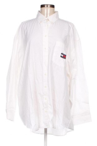 Γυναικείο πουκάμισο Tommy Jeans, Μέγεθος L, Χρώμα Λευκό, Τιμή 42,57 €