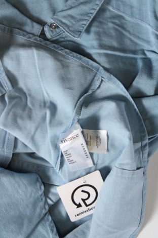 Γυναικείο πουκάμισο Vivance, Μέγεθος S, Χρώμα Μπλέ, Τιμή 4,33 €