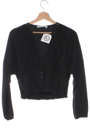 Дамска риза Zara, Размер XS, Цвят Черен, Цена 13,67 лв.