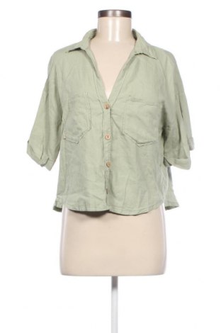 Γυναικείο πουκάμισο Zara, Μέγεθος M, Χρώμα Πράσινο, Τιμή 19,96 €