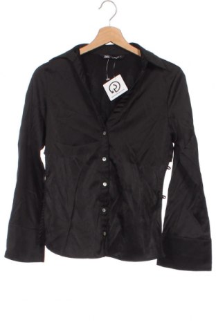 Γυναικείο πουκάμισο Zara, Μέγεθος XS, Χρώμα Μαύρο, Τιμή 8,40 €