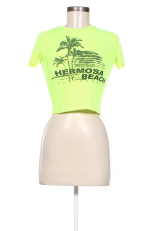 Damen T-Shirt Bershka, Größe S, Farbe Gelb, Preis 7,67 €