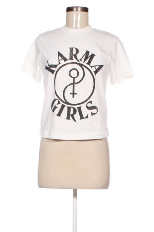 Damen T-Shirt Care Label, Größe M, Farbe Weiß, Preis 19,18 €