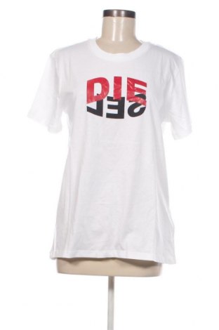 Γυναικείο t-shirt Diesel, Μέγεθος XL, Χρώμα Λευκό, Τιμή 71,50 €