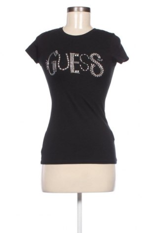 Γυναικείο t-shirt Guess, Μέγεθος XS, Χρώμα Μαύρο, Τιμή 37,11 €