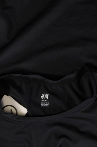 Дамска тениска H&M Sport, Размер M, Цвят Черен, Цена 13,00 лв.