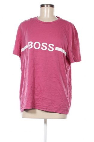 Damski T-shirt Hugo Boss, Rozmiar XL, Kolor Różowy, Cena 217,50 zł