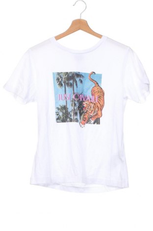 Damen T-Shirt Just Cavalli, Größe XS, Farbe Weiß, Preis 59,33 €