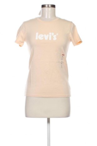 Damen T-Shirt Levi's, Größe XXS, Farbe Beige, Preis € 6,07