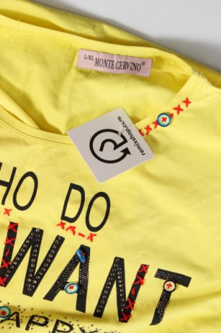 Damski T-shirt Monte Cervino, Rozmiar L, Kolor Żółty, Cena 41,58 zł