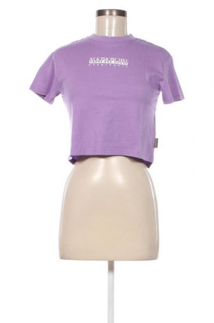 Damen T-Shirt Napapijri, Größe M, Farbe Lila, Preis € 22,27