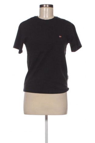 Γυναικείο t-shirt Napapijri, Μέγεθος XS, Χρώμα Μαύρο, Τιμή 20,41 €