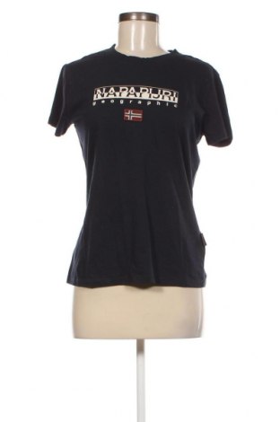 Γυναικείο t-shirt Napapijri, Μέγεθος S, Χρώμα Μπλέ, Τιμή 22,27 €