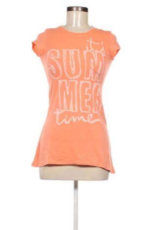 Γυναικείο t-shirt Sisley, Μέγεθος S, Χρώμα Πορτοκαλί, Τιμή 7,87 €