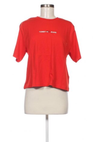 Damen T-Shirt Tommy Jeans, Größe L, Farbe Rot, Preis 29,69 €