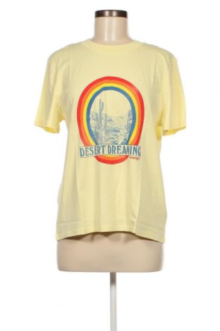 Γυναικείο t-shirt Wrangler, Μέγεθος L, Χρώμα Κίτρινο, Τιμή 25,57 €