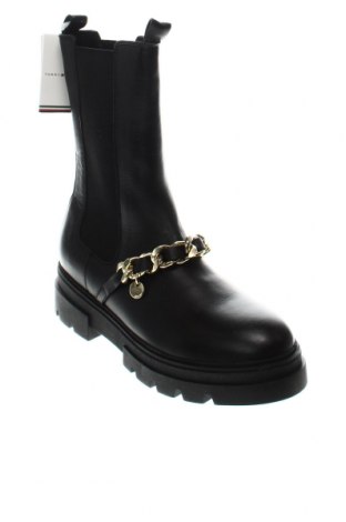 Botine de damă Tommy Hilfiger, Mărime 42, Culoare Negru, Preț 810,29 Lei