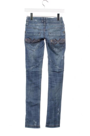 Damskie jeansy Bershka, Rozmiar XXS, Kolor Niebieski, Cena 42,00 zł