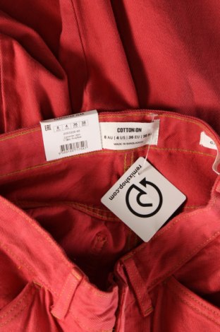 Дамски дънки Cotton On, Размер S, Цвят Червен, Цена 12,42 лв.