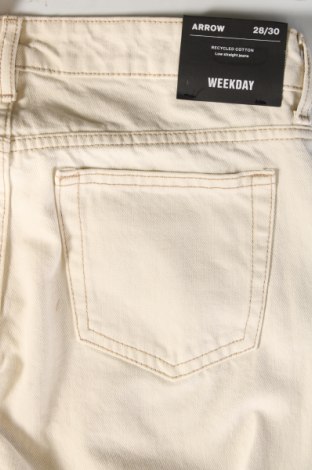 Damen Jeans Weekday, Größe M, Farbe Beige, Preis € 9,59