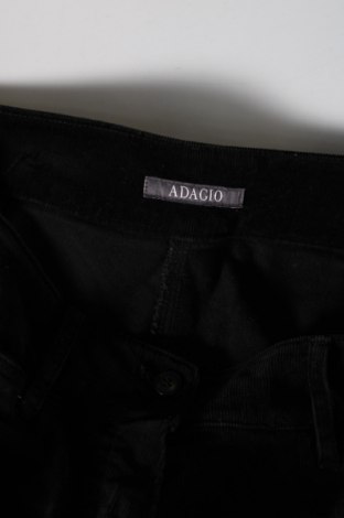 Γυναικείο κοτλέ παντελόνι Adagio, Μέγεθος L, Χρώμα Μαύρο, Τιμή 7,00 €