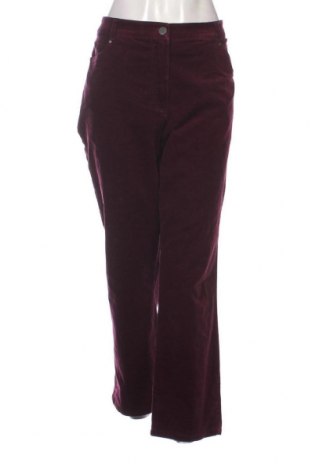 Pantaloni de velvet de femei Adagio, Mărime XL, Culoare Mov, Preț 38,16 Lei