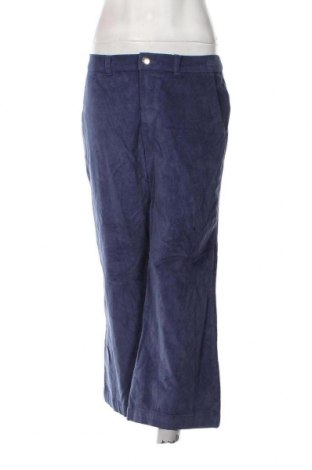 Γυναικείο κοτλέ παντελόνι Bpc Bonprix Collection, Μέγεθος M, Χρώμα Μπλέ, Τιμή 2,69 €
