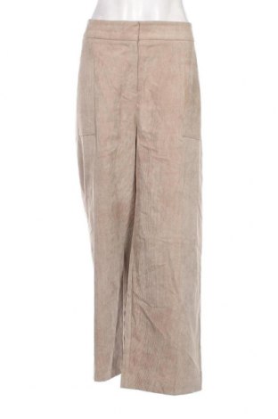Pantaloni de velvet de femei C&A, Mărime XL, Culoare Bej, Preț 47,70 Lei