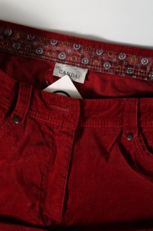 Γυναικείο κοτλέ παντελόνι Canda, Μέγεθος M, Χρώμα Κόκκινο, Τιμή 4,13 €